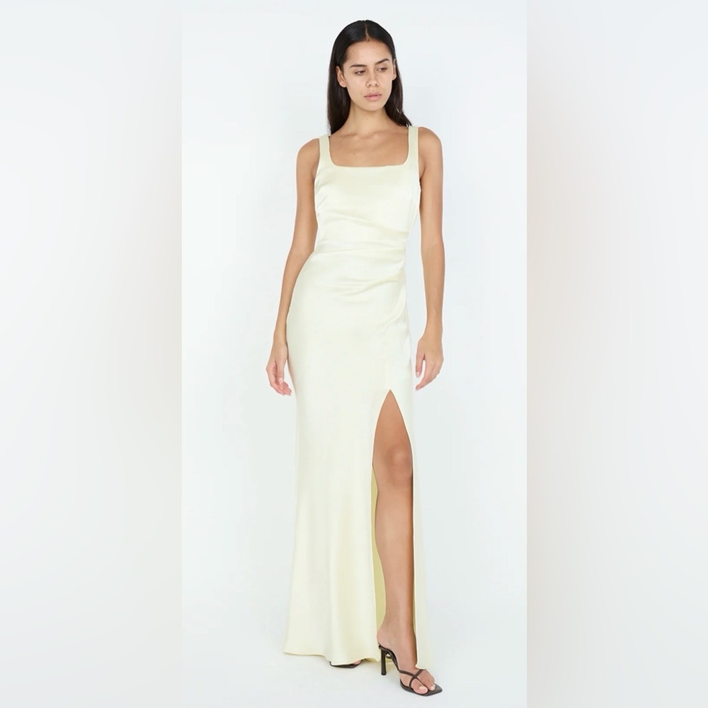 Bec + Bridge The Dreamer Square Neck Dress - Ice Yellow, Size 8 - Worn Once